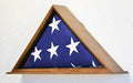 Flag Display Case for 5 X 9.5 Burial/Funeral/Casket/Veterans Military Flag Box Solid Wood USA The Military Gift Store