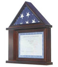 Flag Display Case Certificate & Document Holder Frame, Military Shadow Box The Military Gift Store