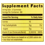 Spring Valley Vegetarian Vitamin D3 Gummies; 2000 IU; 50 mcg; 160 Count