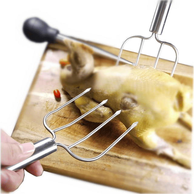 i Kito Thanksgiving Turkey Lifters Set of Two, Roasting Poultry Forks Serving Set Stainless Steel - SJB-DIAMOND ELITES