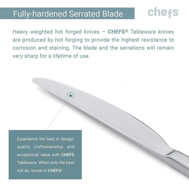 Chefs Mesa Satin Flatware Set, 20 Piece (51491) - SJB-DIAMOND ELITES