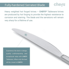Chefs Mesa Satin Flatware Set, 20 Piece (51491) - SJB-DIAMOND ELITES