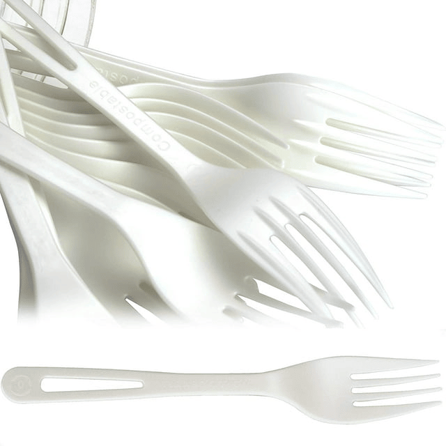 Avant Grub 5" White Disposable Plastic Forks, 100 Pack - SJB-DIAMOND ELITES
