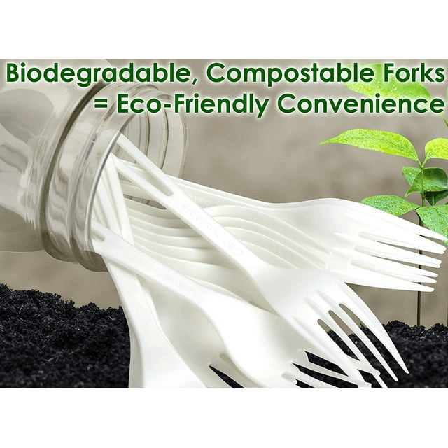 Avant Grub 5" White Disposable Plastic Forks, 100 Pack - SJB-DIAMOND ELITES