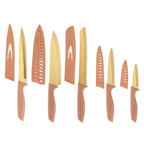 Just Feed Me by Jessie James Decker 5-Piece Knife Set, Terracotta Rose and Gold - SJB-DIAMOND ELITES