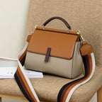 Cowhide leather tote bag shoulder purse leather crossbody strap 8853 - SJB-DIAMOND ELITES