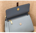 Cowhide leather tote bag shoulder purse leather crossbody strap 8853 - SJB-DIAMOND ELITES