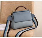 Cowhide leather tote bag shoulder purse leather crossbody strap 8853 - SJB-DIAMOND ELITES