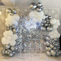122 pieces White Silver Latex Balloon Arch Garland Kit For Baby Shower Wedding Birthday Graduation Anniversary Bachelorette Party Luxury Ballons Stevvex