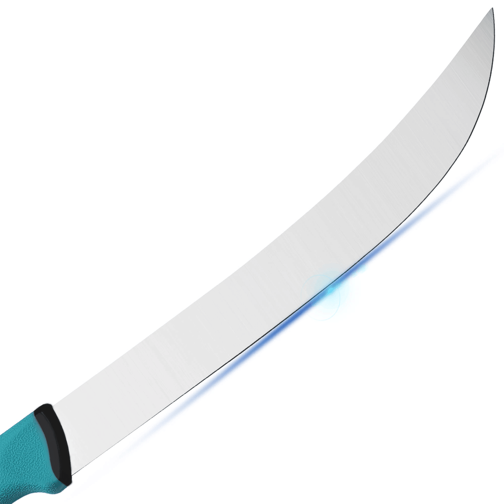 YOUSUNLONG Cimeter Butcher Knife 10 inch - Premium High-carbon Molybdenum Steel Blade and Santoprene Handle