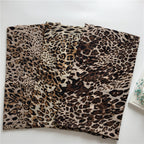 Summer Scarves for Women Lightweight Leopard Print Hawaiian Wrap Beach Shawl Voile Head Scarf Leopard Print scarf SHOMICOBOUTIQUE