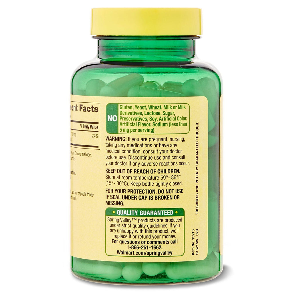 Spring Valley Rapid-Release Magnesium Citrate Dietary Supplement; 100 mg; 100 Count EasyOptionXY LLC
