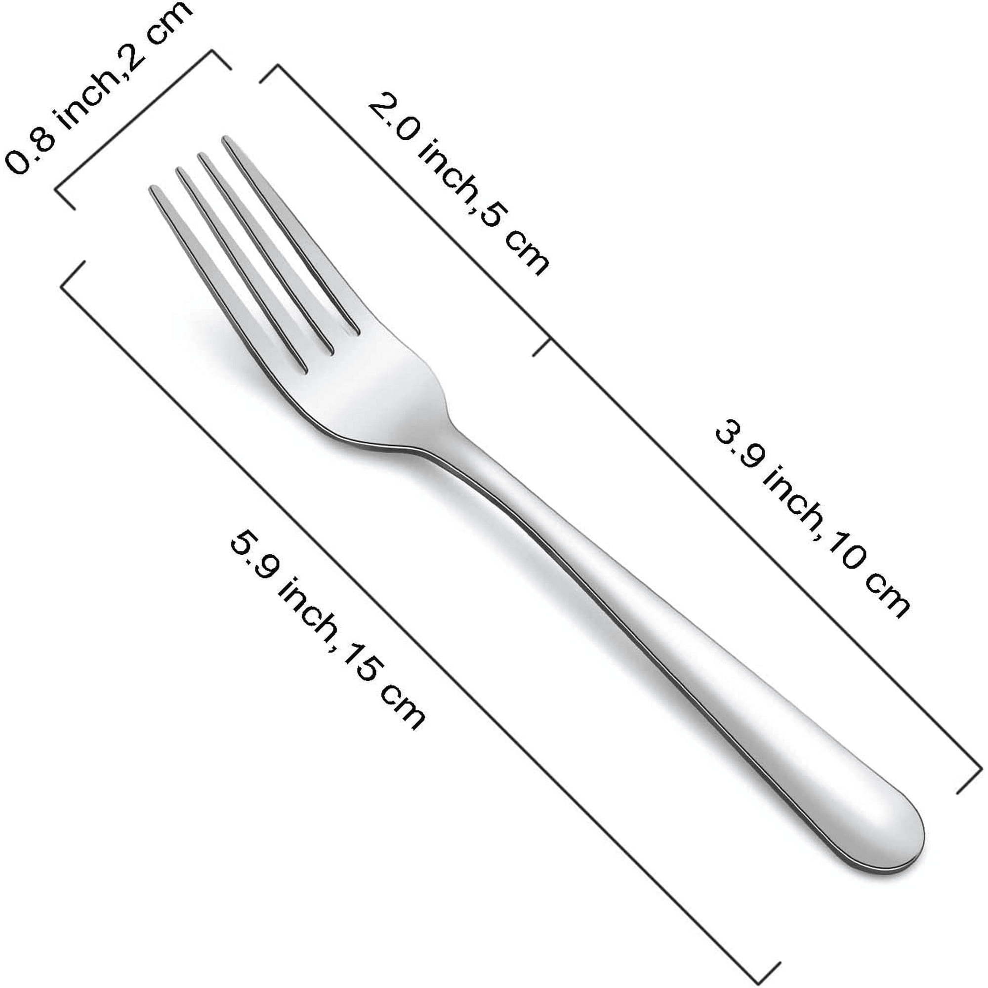 Bestdin Salad Forks, 36 Pieces Stainless Steel Forks Set, 5.9 Inch, Forks Cutlery Only, Dishwasher Safe, Mirror Polished, Cake Forks, Dessert Forks and Dinner Forks for Home Kitchen & Restaurant