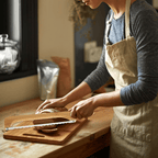 CIVG Bread Slicer Serrated Bread Knife Wooden Bread Bow Knives Cutter for Homemade Bread 15.7in Stainless Steel Bread Cutting Tool Easy Grip Handle for Sourdough Loaf Baguettes Bagels (Bread Knife)