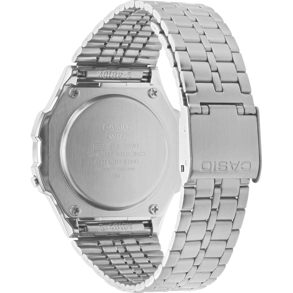 Casio Unisex Classic Digital Watch with Stainless Steel Bracelet A171WE-1A