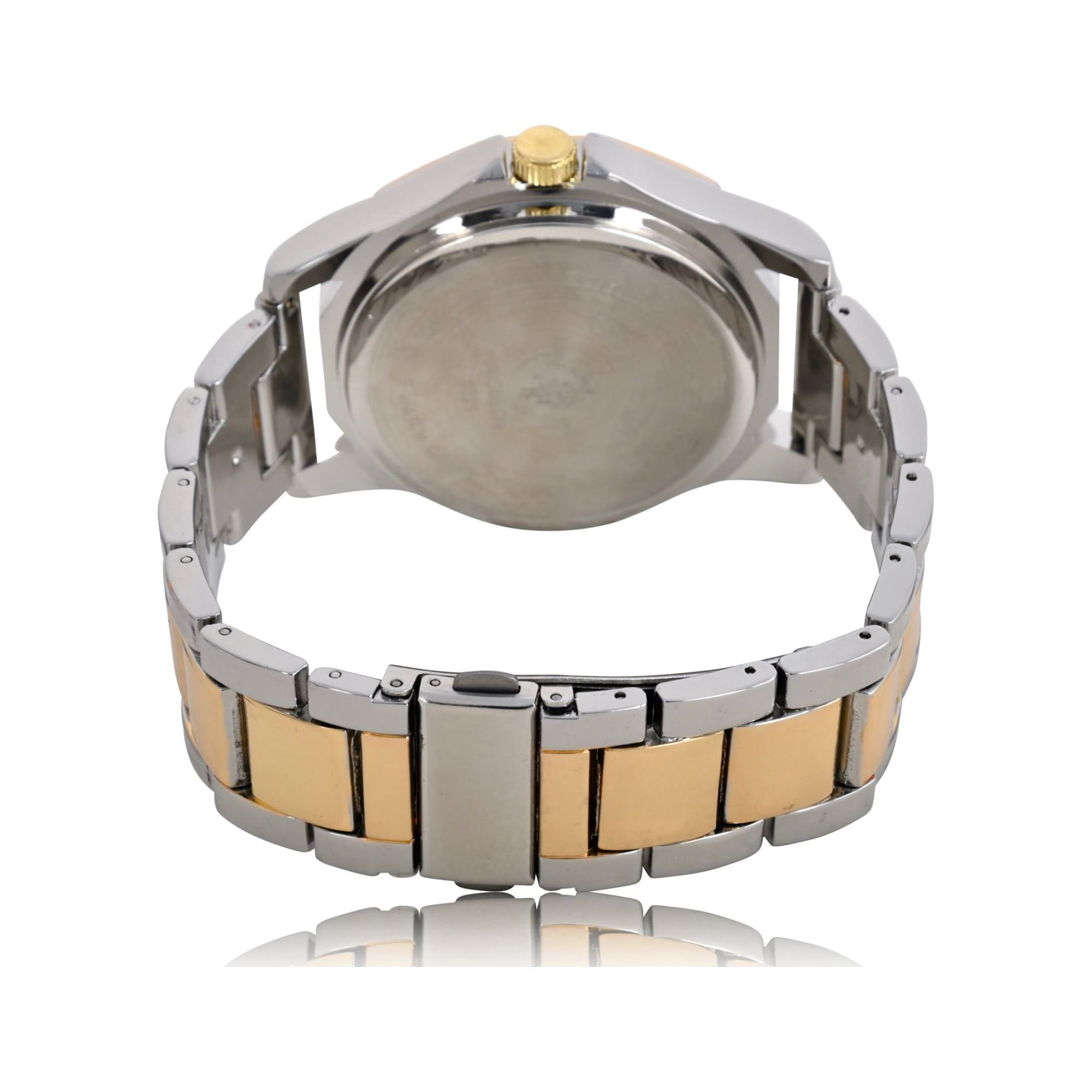 U.S. Polo Assn. Adult Male Classic Watch in Gold and Silver-Tone with Black Dial (USC80474WM)