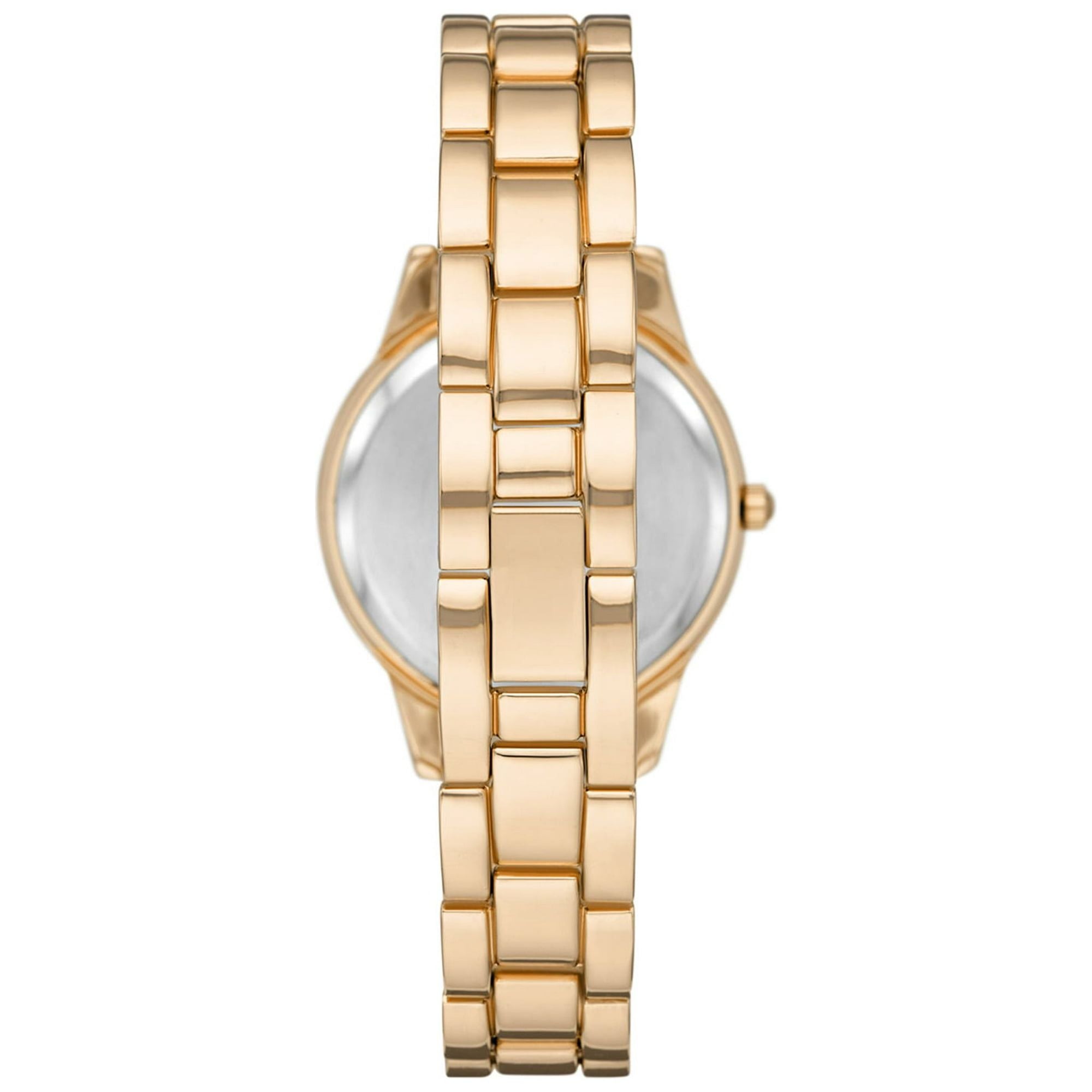 Time and Tru Women's Gold Tone Watch and Charm Bracelet Set (FMDXTT038)