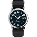 Timex Men's Easy Reader Date Blue/Silver 35mm Casual Watch, FastWrap Strap