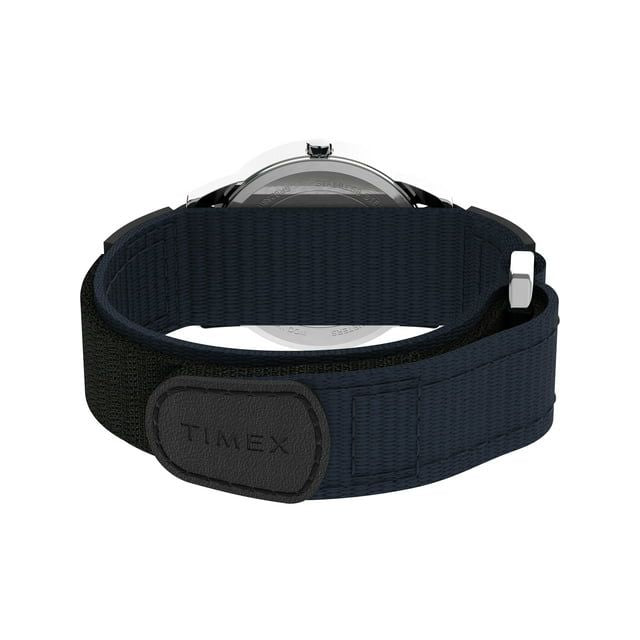 Timex Men's Easy Reader Date Blue/Silver 35mm Casual Watch, FastWrap Strap