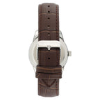 Armitron Men's Day Date Brown/Blue Leather Strap Dress Watch