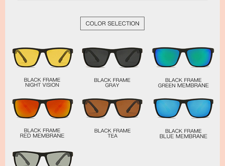 Polarized Night Vision Sun Sports Driving Sunglasses Pi-Mart