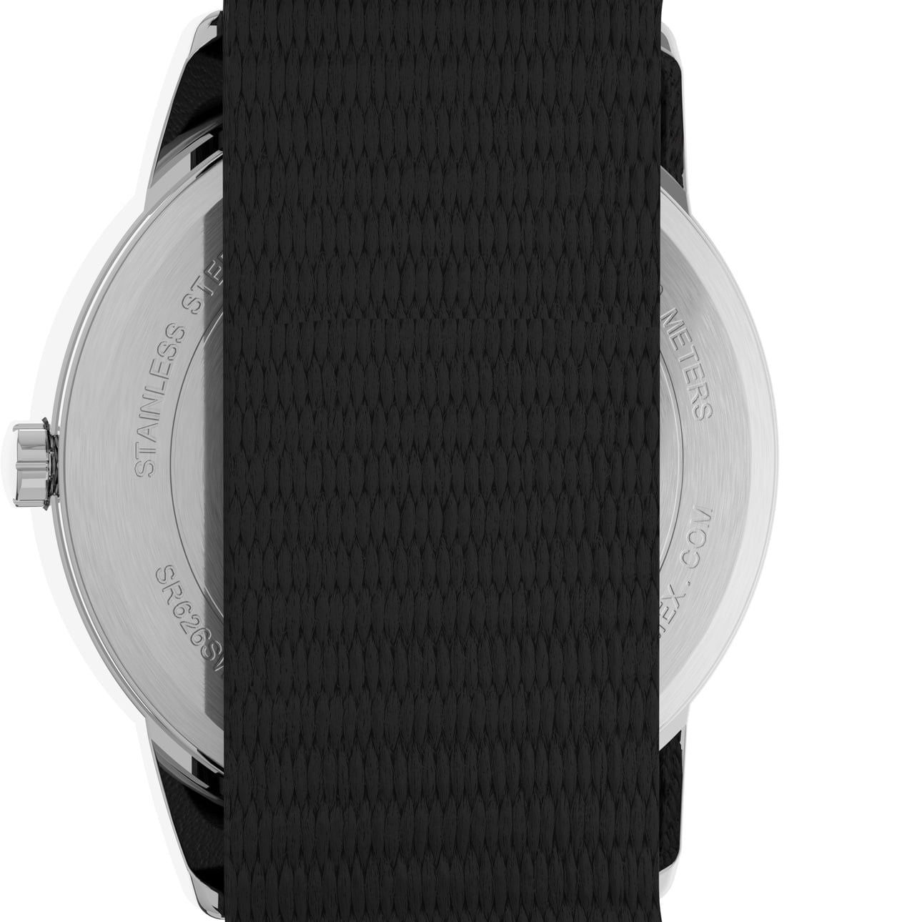 Timex Men's Easy Reader 35mm Watch ¨C Silver-Tone Case White Dial with Black FastWrap Strap