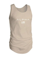 Men's US Flag Round Neck Tank