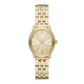 Time & Tru Women's Wristwatch: Gold Tone Oval Case and Dial, 5 Link Bracelet (FMDOTT097)