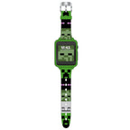 Minecraft iTime Unisex Touchscreen Smart Watch with Silicone Strap and Green Case 42MM