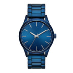 George Men's Watch with Blue Tone Round Case, Blue Sunray Dial and Blue 3 Link Bracelet (FMDOGE053)