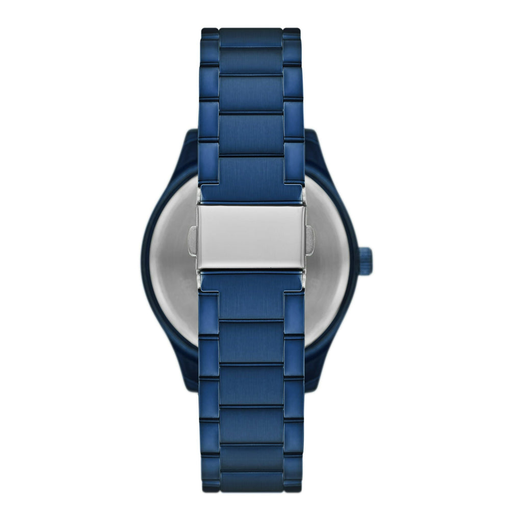 George Men's Watch with Blue Tone Round Case, Blue Sunray Dial and Blue 3 Link Bracelet (FMDOGE053)