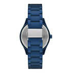George Men's Watch with Blue Tone Round Case, Blue Sunray Dial and Blue 3 Link Bracelet (FMDOGE053)