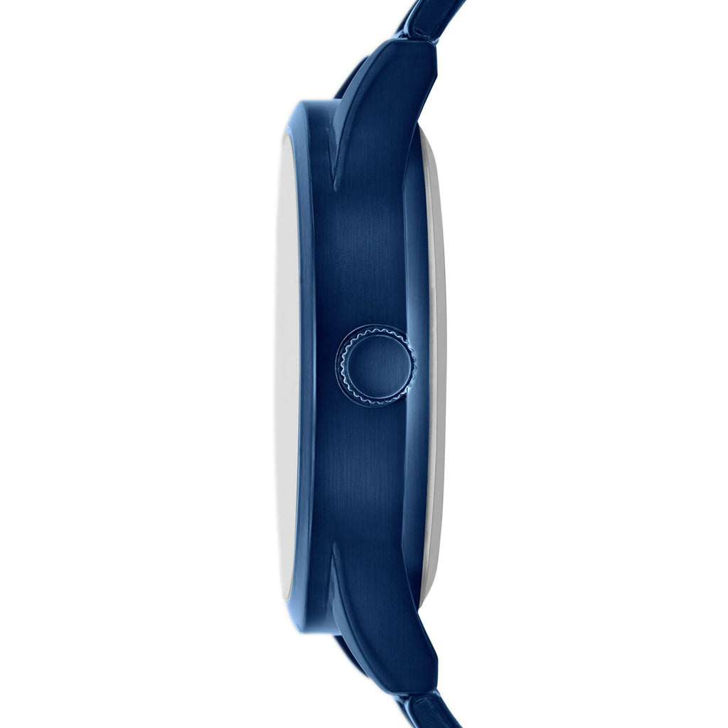 George Men's Watch with Blue Tone Round Case, Blue Sunray Dial and Blue 3 Link Bracelet (FMDOGE053)