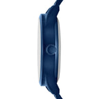 George Men's Watch with Blue Tone Round Case, Blue Sunray Dial and Blue 3 Link Bracelet (FMDOGE053)