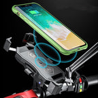 Motorcycle 15W Wireless Charging Mobile Phone Holder