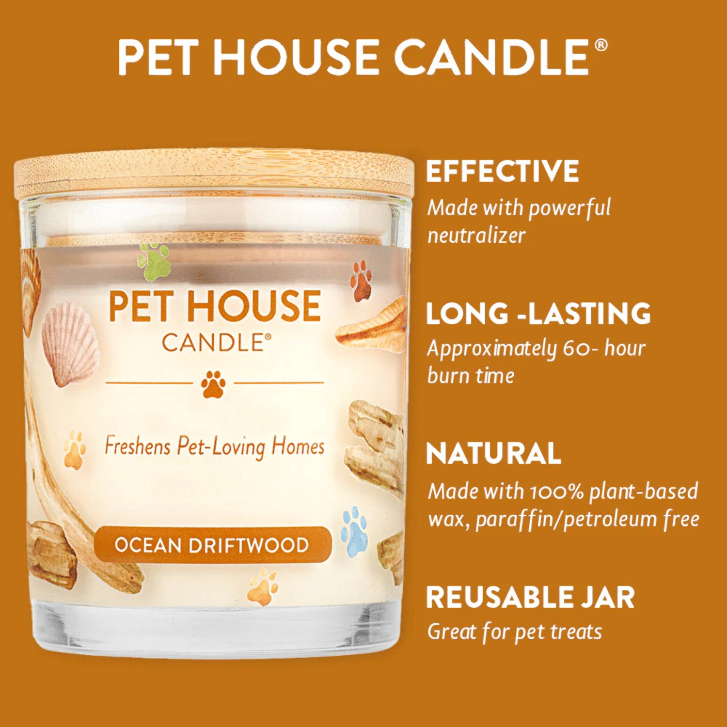Ocean Driftwood Candle EasyOptionXY LLC