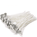 FAGINEY 100 Pcs Eco Candle Wick, Low Smoke 3.1/3.9/ 4.7/5.5/5.9/7.9in Pre-Waxed & 100% Natural Cotton Core,for Candle Making,Versatile DIY Candles Wicks