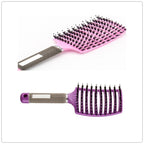 Hairbrush Anti Klit Brushy Haarborstel Women Detangler Hair Brush Bristle Nylon Scalp Massage  Teaser Hair Brush Comb Pi-Mart