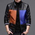 Leather men's casual jacket Pi-Mart