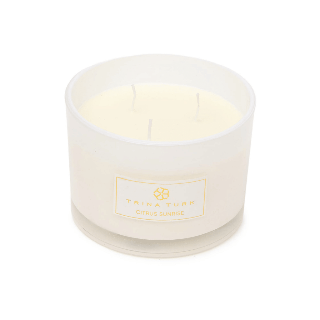 Trina Turk Citrus Sunrise 3 Wick Candle Jar 12.3 Ounces