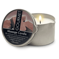 GOURMET COLLECTION Chocolate Scent Massage Oil Candle for Couples, Natural & Vegan (6.76oz)