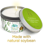 Magnificent 101 Long Lasting Sage Scented Collective Smudge Candle | 6 Oz - 35 Hour Burn | Candle for House Energy Cleansing & Manifestation | Sending & Getting Positive Energy