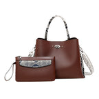 Wild snakeskin pattern workplace women's briefcase 2025 simple atmosphere women's bag women's mother bag wallet TT21080319 - SJB-DIAMOND ELITES