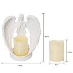 Carefree Fish Table Lamp Novelty LED Battery Angel Decor Prayer Votive Remote Controlled Timer 9in EasyOptionXY LLC