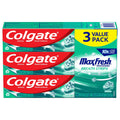 Colgate Max Fresh Mini Breath Strips Toothpaste; Clean Mint; 3 Pack; 6.3 oz EasyOptionXY LLC