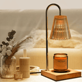 Bedduvit Candle Warmer Lamp, Electric Bedside Candle Lamp Warmer, Gifts for Mom, Clear Classic Glass Amber Dimmable Wax Melt Warmer for Scented Wax with 2 Bulbs, Jar Candles, Anniversary Women Gifts EasyOptionXY LLC