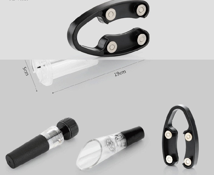 Red wine pressure bottle opener set Pi-Mart