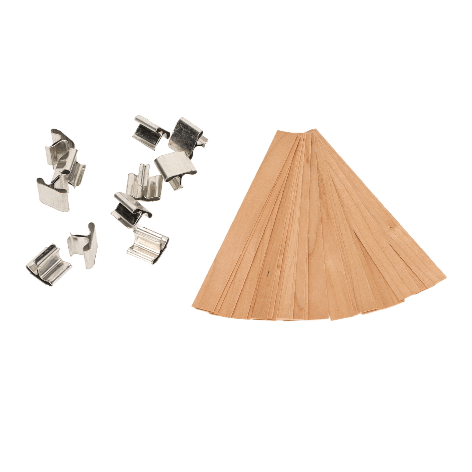 Wood Candle Wicks, Smokeless Wooden Candle Wicks Wood Log With Base For DIY Candle Making EasyOptionXY LLC