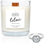 Jackpot Candles Lilac Candle with Ring Inside (Surprise Jewelry Valued at $15 to $5,000) Ring Size 7