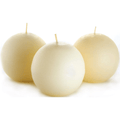 Set of 3 Sphere Ball Candles EasyOptionXY LLC